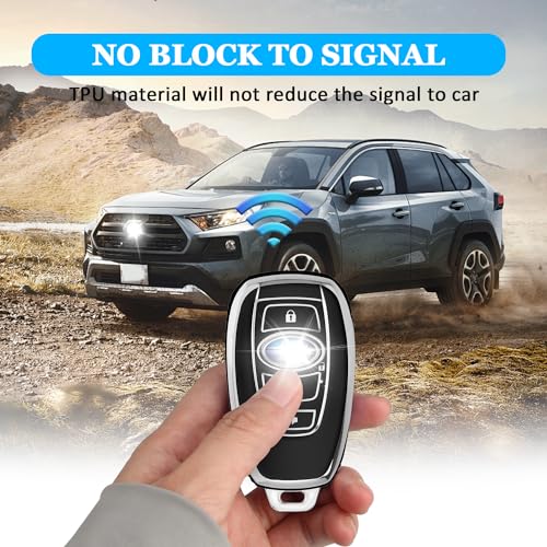 Coque de protection clé Subaru en TPU noir de qualité supérieure - 3