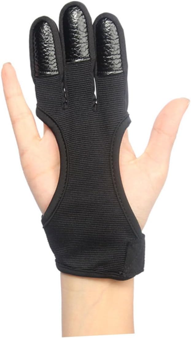 Yardwe 5pcs Archery Gloves for Men Finger Sleeves Protectors Professional Finger Guard Portable Archery Glove