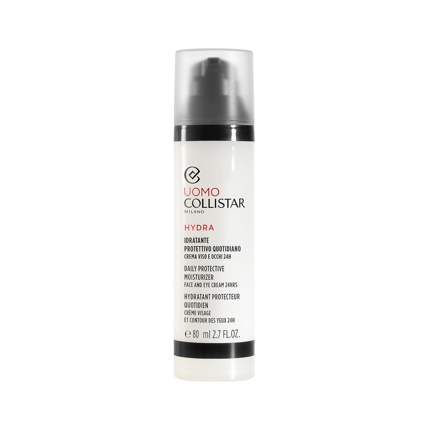 Collistar Uomo Hydra Daily Protective Moisturizer Face and Eye Cream 80 ml, 2.7 Fl Oz Made in Italy [italian import]