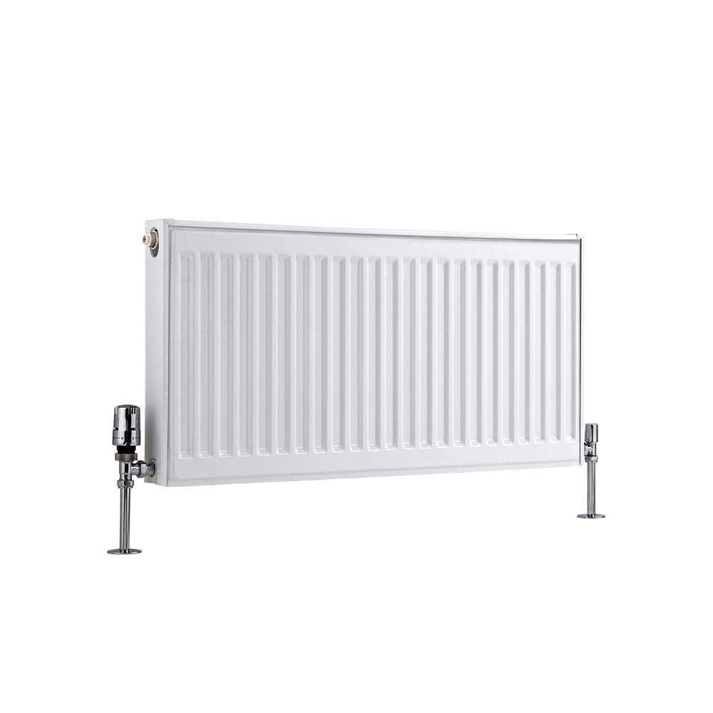 Milano White Compact Type 11 Horizontal Single Panel Convector Radiator - 400Mm X 800Mm