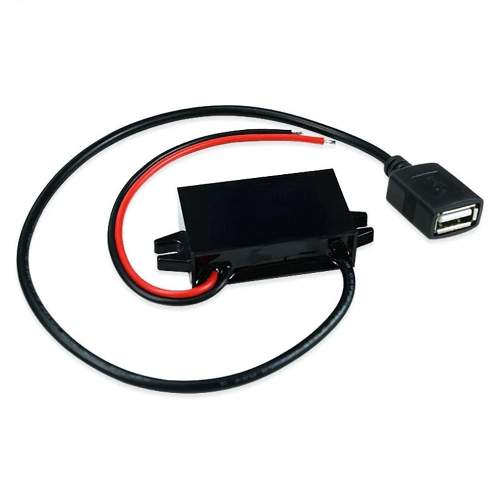 12V 24V 36V 48V 60V 72V Buck na 5V 3A USB DC, adapter ładowarki do telefonu samochodowego i motocyklowego 11V-90V (kolor: Pojedyncza kobieta, rozmiar: 11V-90V na 5V 3A)