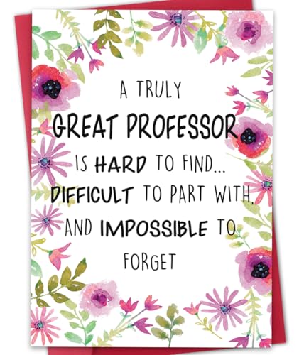 ATTLVV Professor Appreciation Card, Thank You Professor Card, Blank Inside, Professor Thank You Gift...