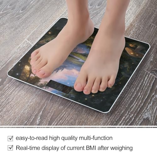 Báscula Digital de Baño de Vidrio Templado con Pantalla LED miniatura 5