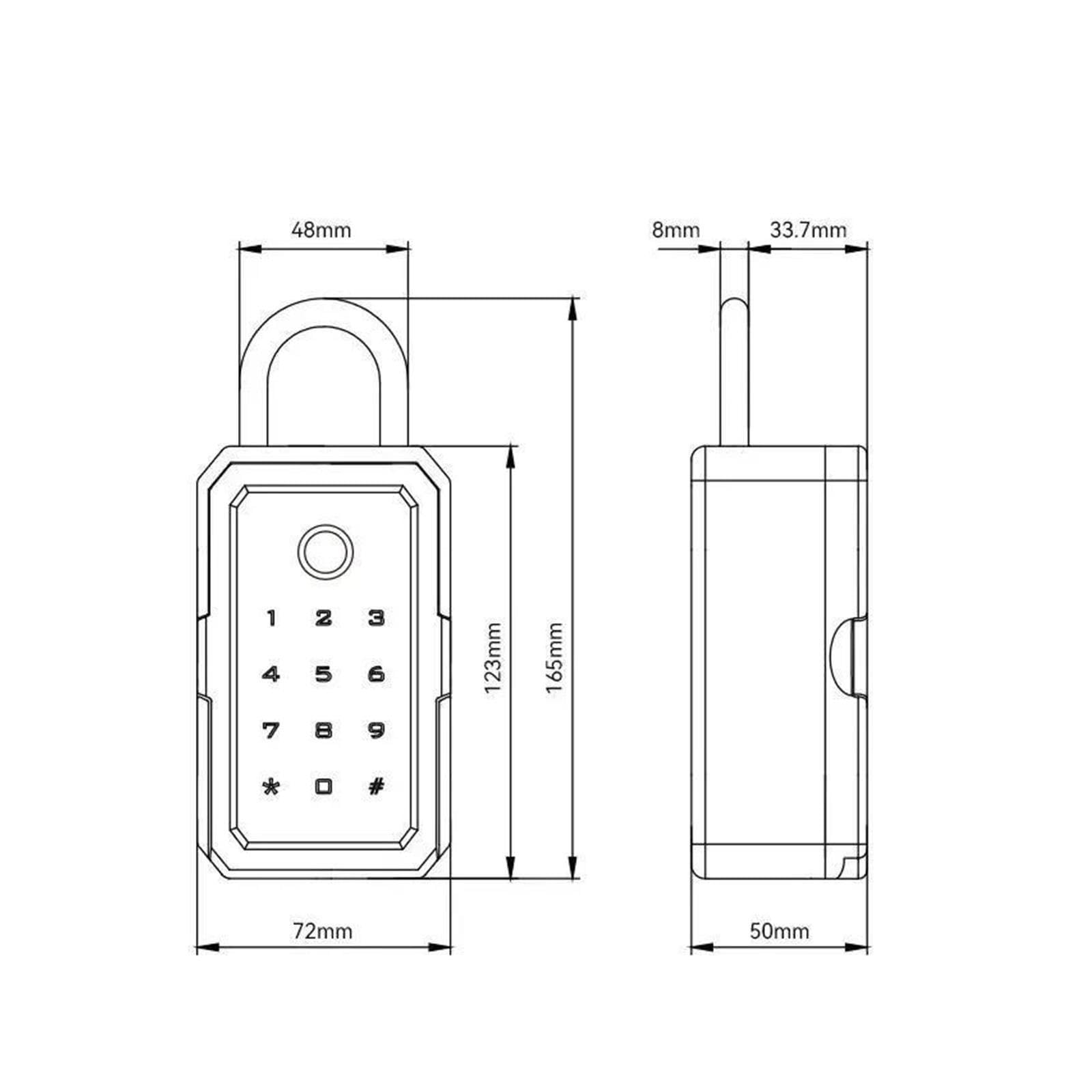 Wifi Cajas De Seguridad Contraseña Huella Digital Inteligente