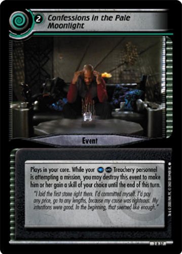 STAR TREK CCG 2E ENERGIZE CONFESSIONS IN THE PALE MOONLIGHT 2R37