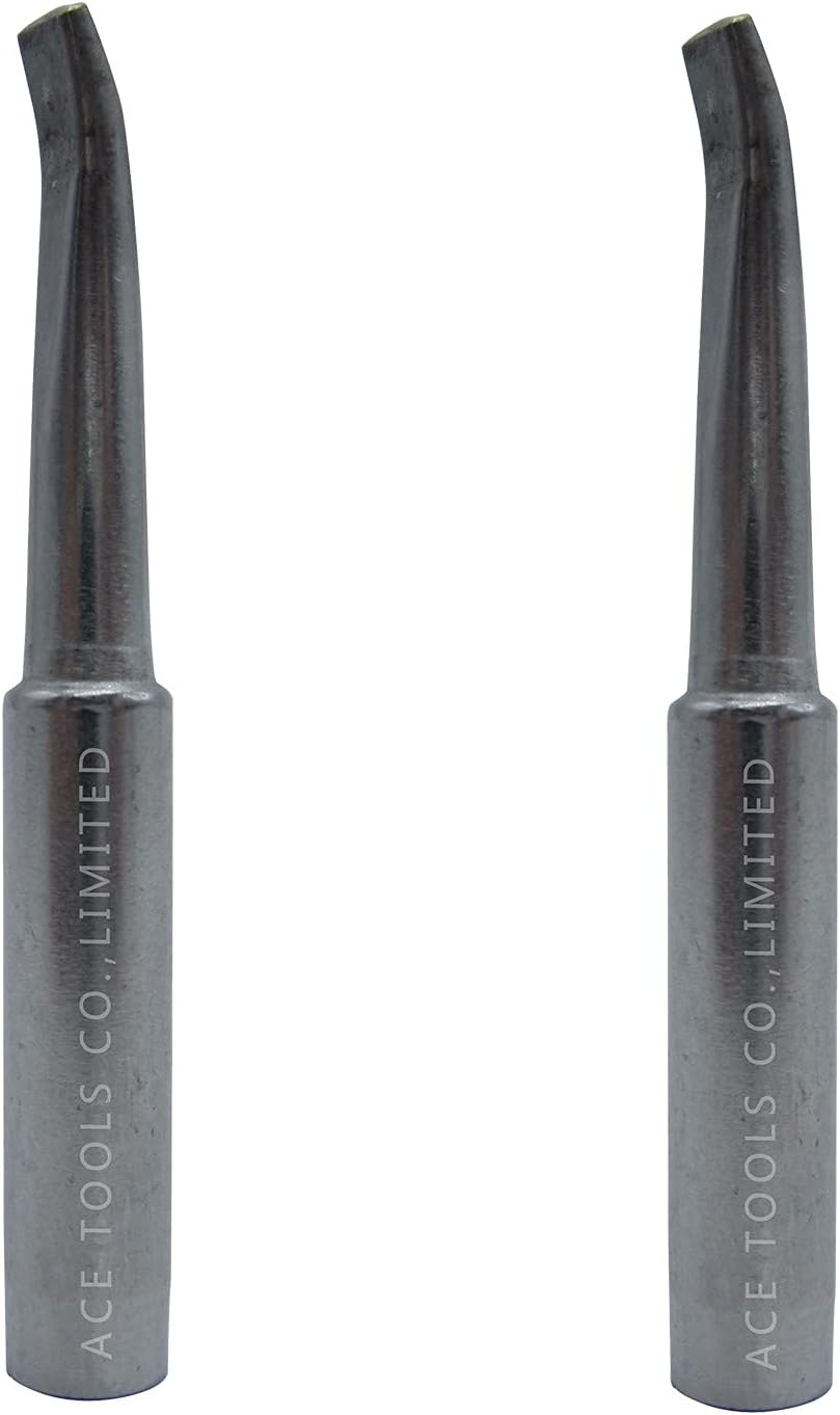 900M-T-H Bent Chisel 0.137" / 3.5mm Soldering Tip Replace for 907ESD 936ESD 937 64-053 3020-XTS M12SI-0 936B 853D Solder Iron Tips (20)
