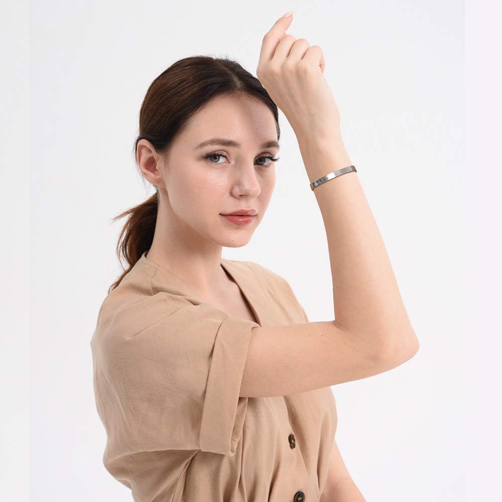 Christian Gifts for Women Inspirational Religious Bracelets for Women Her Girls Cuff Bangle Mens Bracelets Bible Verse Faith Baptism Gifts for Teenage Girls Mantra Quotes Engraved Jewelry - Image 6