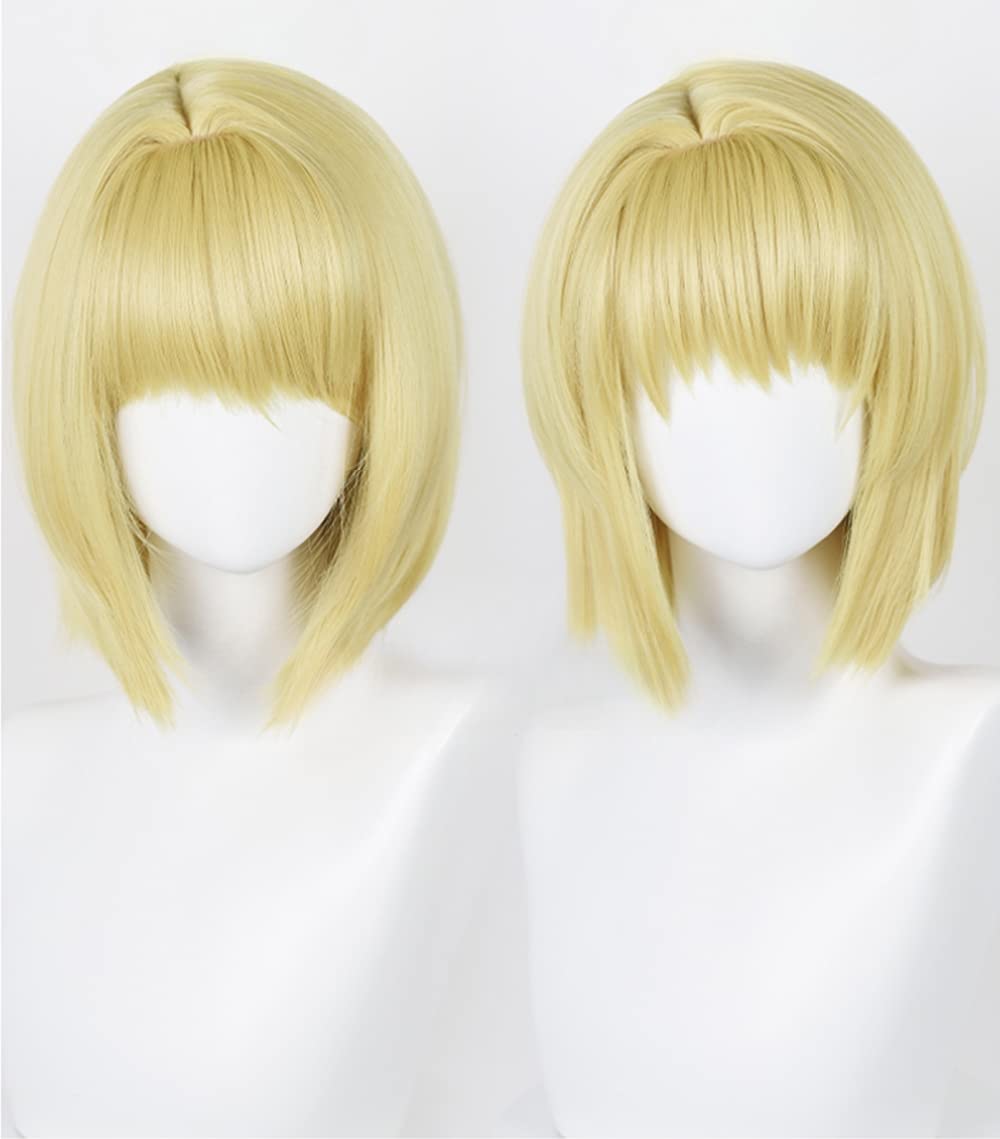 Amazon.co.jp: コスプレウィッグ クラピカ イエロー ウィッグ 耐熱