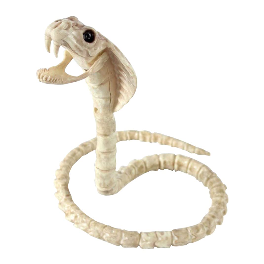 Monwssoe Halloween Decor, Halloween Animal Bones Ornaments Cobra Snake Skeleton Accessories Decoration