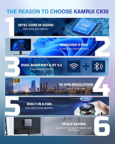 Image of KAMRUI E3B Mini PC Ryzen, AMD Ryzen 7 5700U Mini Gaming PC(8C /16T, Up to 4.3GHz), 32GB DDR 512GB SSD Mini PC Gaming, Dual LAN Support 4K@60Hz Triple Display WiFi6 /BT5.2 /DP1.4 /USB3.2