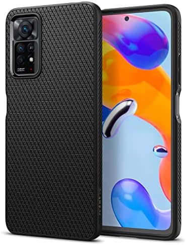 Spigen Liquid Air for Redmi Note 12 Pro/Note 11 Pro 5G/ Case, Redmi Note 12 Pro/Note 11 Pro 5G Back Cover - TPU|Matte Black