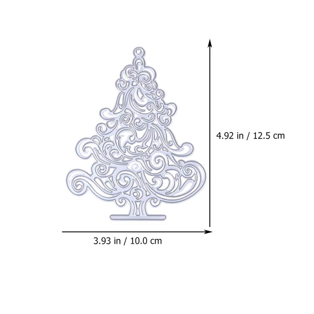 MILISTEN Christmas Cutting Dies Holiday Card Making Metal Stencil Xmas Tree Cutting Stencil Template Molds for DIY Crafts Supplies - Image 2