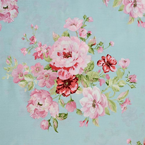 Fadfay Shabby Pink Floral Bed Sheet Set Cotton Deep Pocket Sheets 4-Piece King Size #TOP4