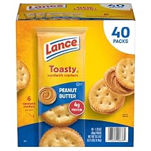 Toasty Peanut Butter Sandwich Crackers, 1.29 oz., 40 pk.