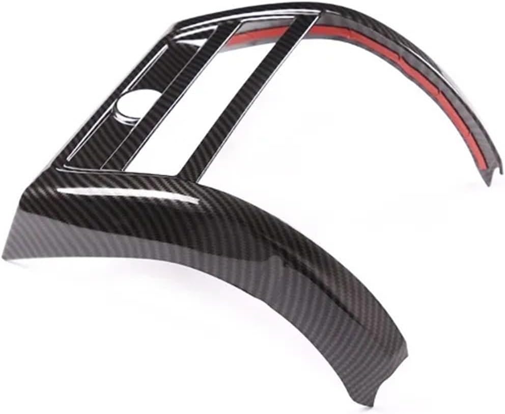 GERRIT Car Accessories Fit for BMW 5 Series F10 2011-2017 ABS Carbon Fiber/Silver Car Rear Air Conditioner Anti-Kick Panel Cover Trim Stickers Upholstery Care (Color : Carbon Fiber)