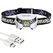 Produktbild LED Stirnlampe Kopflampe Wasserdicht USB Wiederaufladbare 5 Lichtmodi Perfekt fürs Laufen, Joggen, Radfahren, Campen, Wandern, inklusive USB Kabel