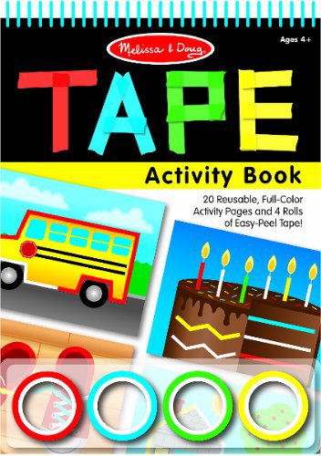 Melissa & Doug Tape Activity Book & 1 Scratch Art Mini-Pad Bundle (03574) - Image 3