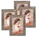 NUOLAN 5x7 Picture Frame Rustic Gray Wood Pattern Art Photo Frames 6 Packs for Wall or Tabletop Display (NL-PF5X7-RG)