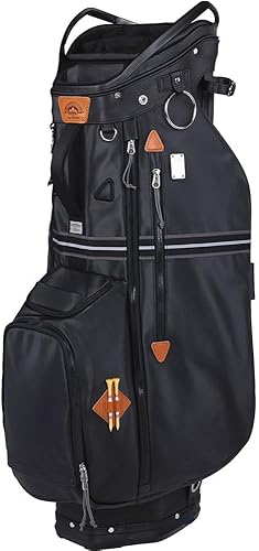 Sun Mountain Mid Stripe Bolsa de golf con carrito de 14 vías - N230440 - Negro