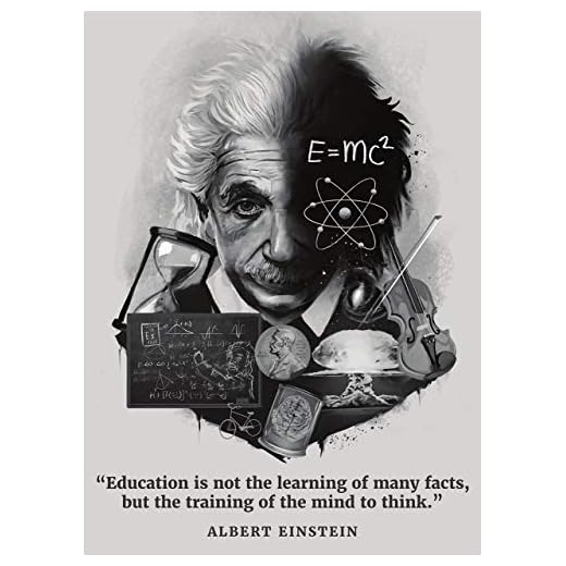Tainsi Albert Einstein - Póster inspirador y motivador, 30 x 46 cm