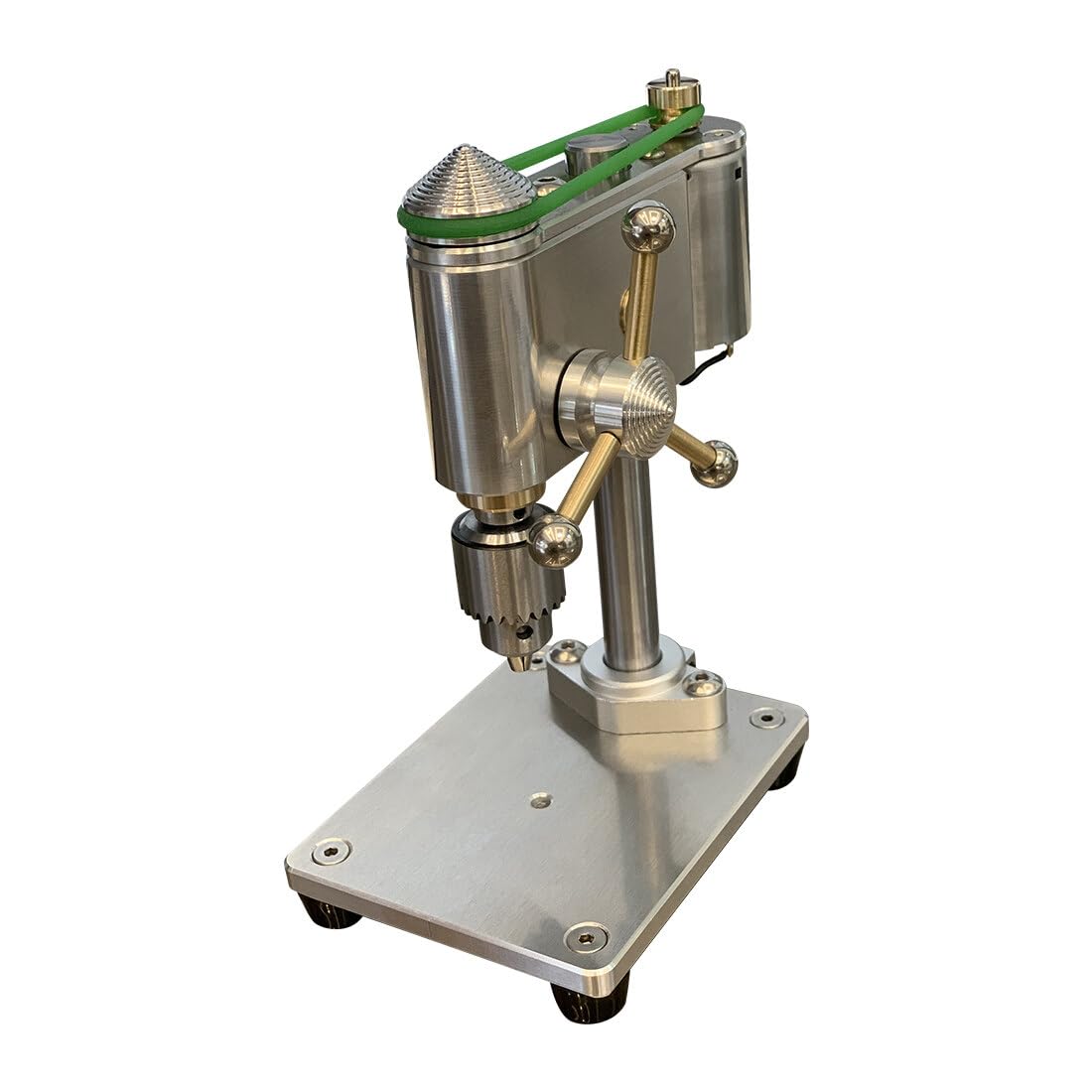 Generic Mini Bench Drill Press Drilling Machine, Mini Desktop Mechanical Bench Drilling Machine for Model Crafts DIY Tool, Small Bench DIY Metal Small Bench Drill High Precision, As Shown 1