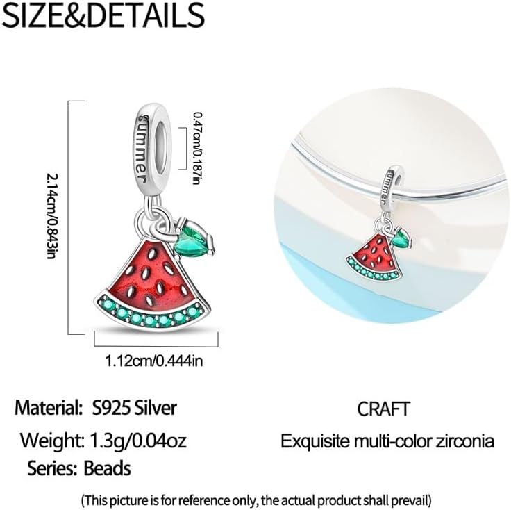 S925 Sterling Silver Charm Fit for Pandora Bracelet Original Pendant Bead Gift for Her - Image 5