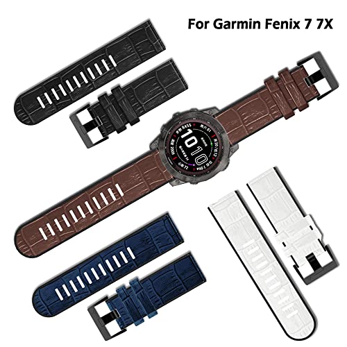 Bracelet Garmin Forerunner 935 cuir agate silicone fixation rapide 22mm