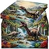 VTKON Dinosaur Sheets Set Twin Size Cute Dinosaur Room Decor for Boys Room Soft Toddler Bed Sheets for Boys Kids Twin Dino Bedding Set Includes 1 Flat Sheet + 1 Fitted Sheet + 1 Pillowcase #3
