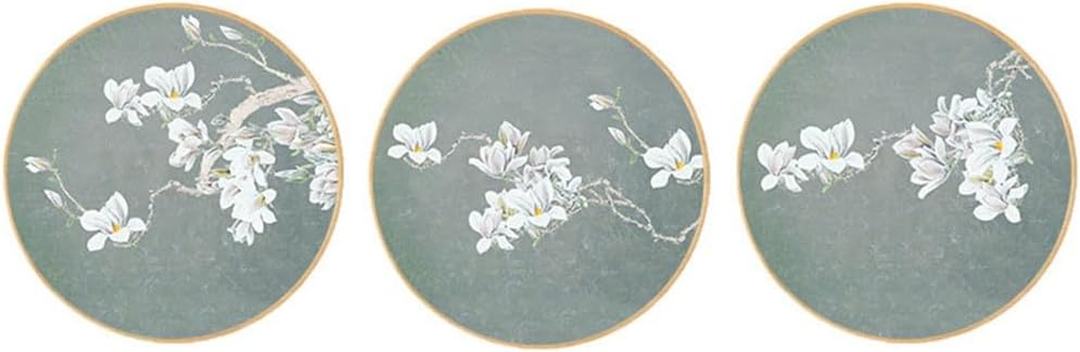 YNBJIL Living room decoration, circular frame painting, restaurant hanging painting(Medium)