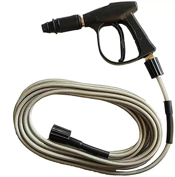 Chahar Power Tools- 15-Meter Pipe with Gun for Pressure Washing – Flexible and Heavy-Duty Rubber Material