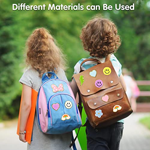 30Pcs Chenille Applique Patches Colorful Kids Iron On Patches Chenille Rainbow Smile Flower Knee Embroidered Patches Sew On Applique Diy Accessory For Backpack Clothes Pants Hats Jeans #TOP4