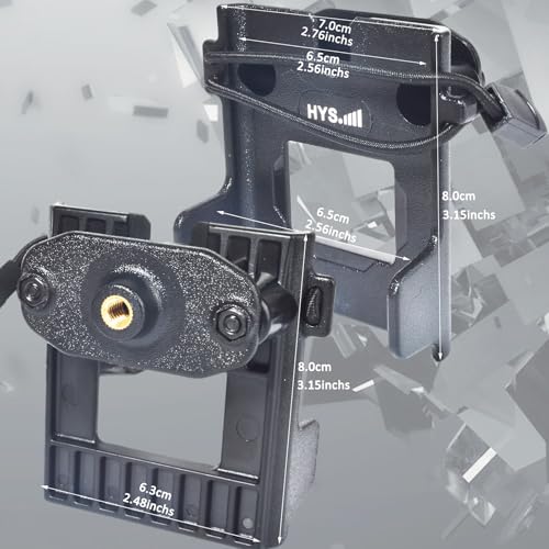 Image of HYS 2 Way Radio Mounting Brackets W /Universal 1 /4 Thread for Car & Tripod | Secure, Quick Release Adjustable HT'S Holder for Motorola, Kenwood & ICOM Handheld Radio with Belt Clip Mount Holder