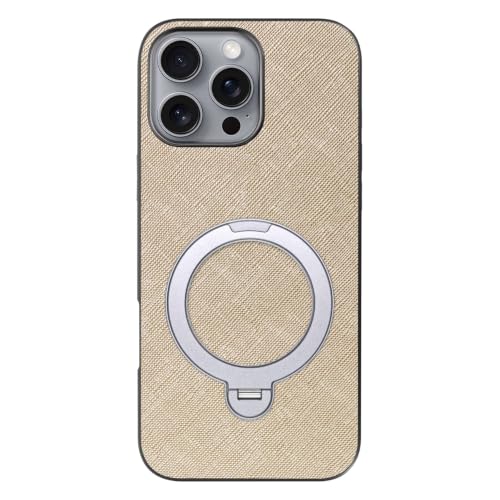LOOF CASUAL MAG-RING ���U�[ ���^ �����O�t�� �X�}�z�P�[�X for iPhone 16 Pro Max �p �P�[�X �J�o�[ �����O �X�^���h �}�O�l�b�g �X�g���b�v�z�[�� �V���v�� �ϏՌ� �y�� [SILVER×�S�[���h]