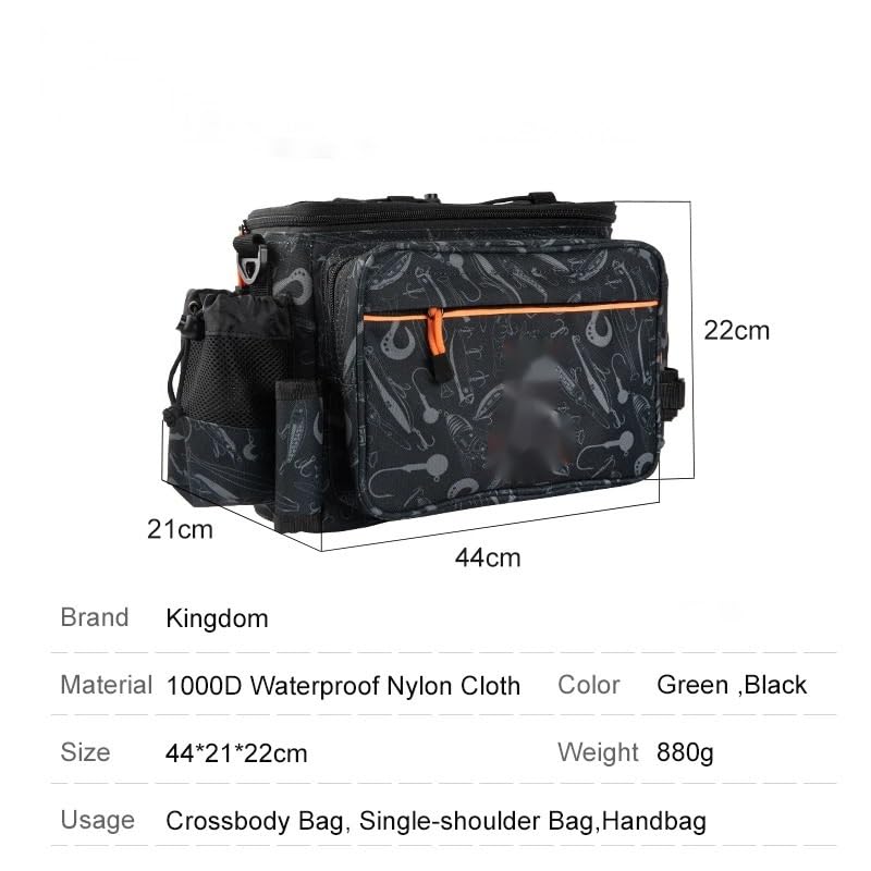 Angeltaschen for Herren,Praktische Angeltasche, Ihr zuverlässiger Begleiter for Angelmanöver,Angelzubehör
