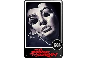 Too Scared to Scream Movie Retro Decor Tin Sign Vintage Metal Wall Decor