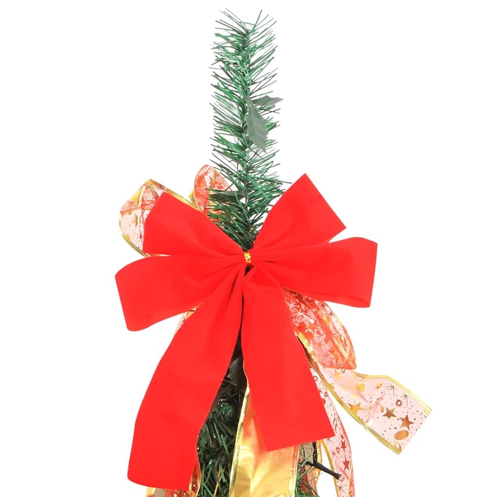 vidaXL Árbol de Navidad Artificial desplegable 150 LED Verde 180 cm