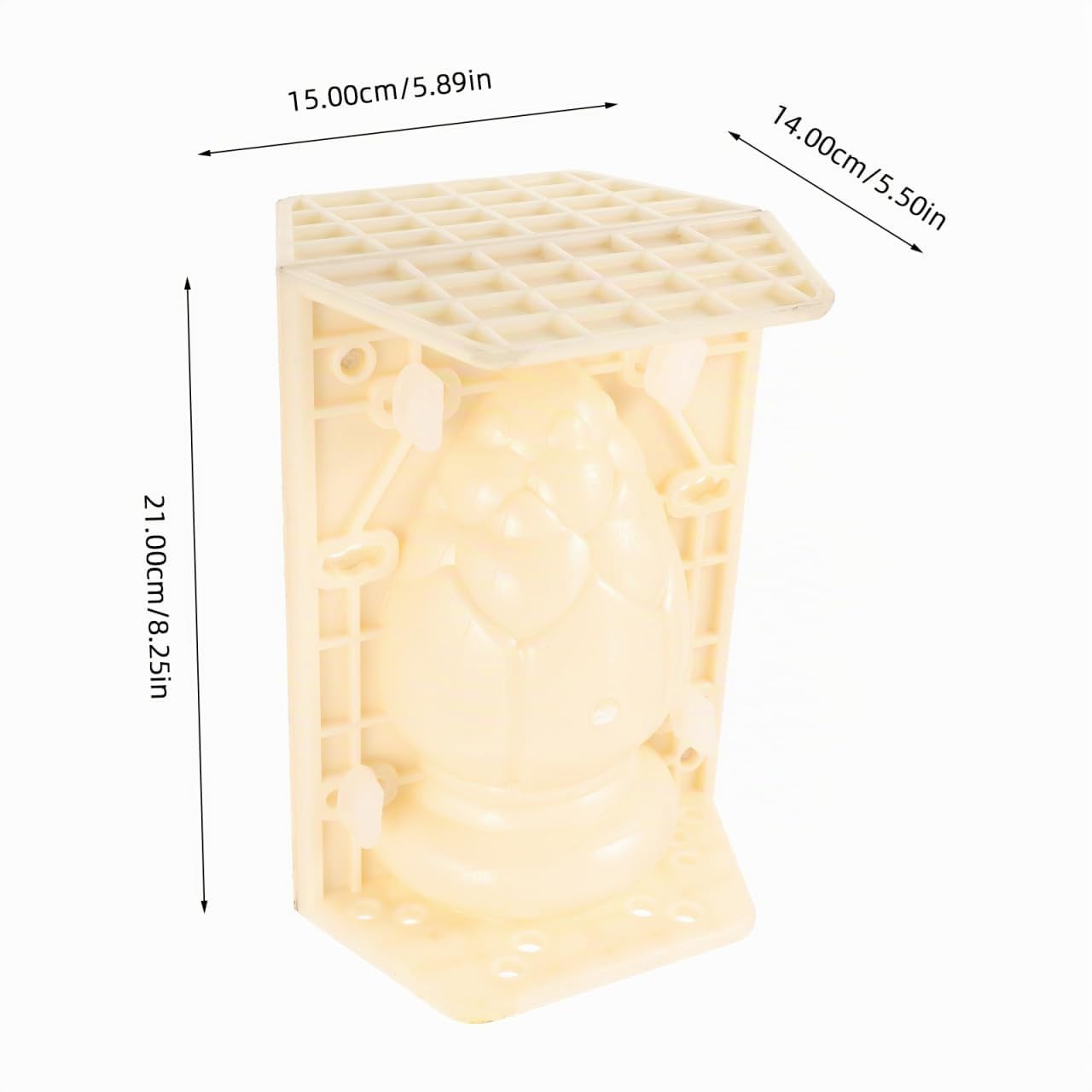 Housoutil Moule à Béton Soi-même pour Colonne Romaine Beige en Plastique Surface Lisse, Structure Simple, pour Villas et Parcs Couleur Aléatoire