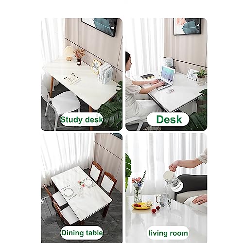 Tapis de table givré antibactérien en PVC transparent durable