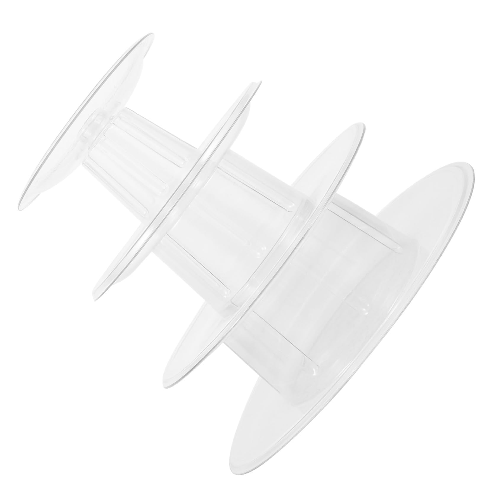 AUTSUPPL Macaron Display Stand Dessert Table Display Cake Plate Tray 4 Tier Donut Display Dessert Serving Tower Cake Pop Stand Cake Pops Pastry Serving Platte Macarons Transparent Plastic
