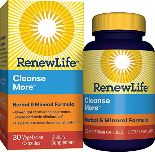 Renew Life Adult Cleanse - Cleanse More, Herbal & Mineral Formula - Overnight
