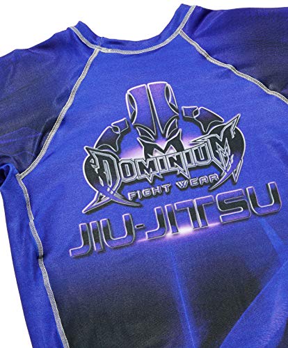 Camisa Rash Guard de Compressão Termica - 2737 - Roxa Jiu Jitsu - XGG