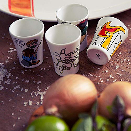 Conjunto de Copos de Cachaça 60 ml 6 Peças Sortido - Oxford