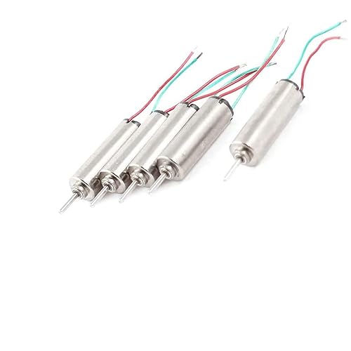 DC 1.5-3.7V 66000RPM Motor Micro DC sin núcleo de 0.157 in x 0.472 in para juguetes RC modelo de avión, paquete de 5