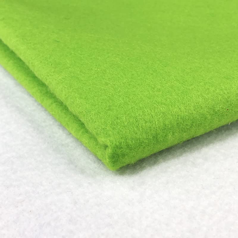 Acrylic Felt Fabric by the Metre - 60" (150cm) Extra Wide, 1mm Thick - Continuous Length Soft Crafting for Sewing, Applique, Decorations & Upholstery - Discount Fabrics LTD(Lime,0.5) — image 1