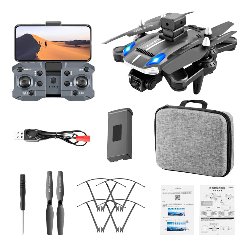 Foldable Drones with Camera for Adults 4k,Four-Way Avoidance,8K ESC Dual Camera,Drones for Adults,Hobby rc Quadcopters & Multirotors