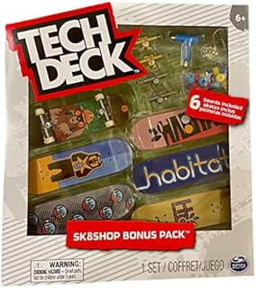 Tech Deck Sk8shop Bonus Pack Mini Finger Skateboard Multi (Habitat (Sk8shop Bonus Pack))