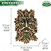 Green Man Wall Plaque – Celtic Tree Spirit Resin Sculpture for Garden or Home Décor – Forest Face Wall Art, Pagan Wiccan Celtic Decor, Outdoor Garden Wall Hanging, Hand-Painted Resin Greenman Ornament