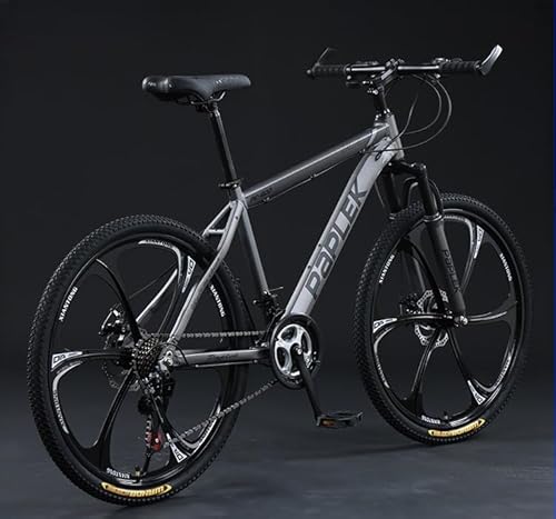 GRSMIS マウンテンバイク MTB 軽量アルミフレーム24/26/27.5インチ 21/24/27/30段変速 適用身長145cm以上 ディスクブレーキ ショックア衝撃吸収 オフロード 滑り止めと耐摩 男女通用 大人子供用 通学 通勤 サイクリング 街