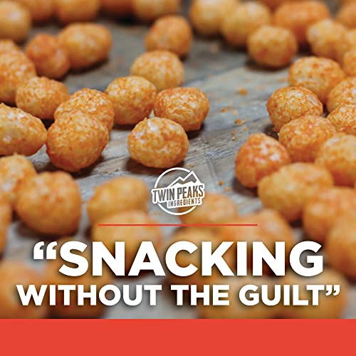 Twin Peaks Low Carb, Keto Friendly Protein Puffs, Margherita Pizza (300G, 21G Protein, 2G Carbs) #TOP4