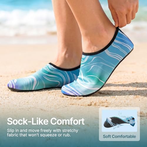 Image of Water Shoes for Women Men Quick-Dry Aqua Socks Swim Beach Outfits Barefoot | Yoga Exercise Wear Sport Accessories Pool Camping Must Haves River Hiking Youth Adult